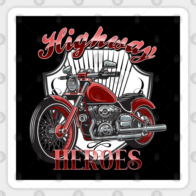 Highway Heroes Sticker by Randomart